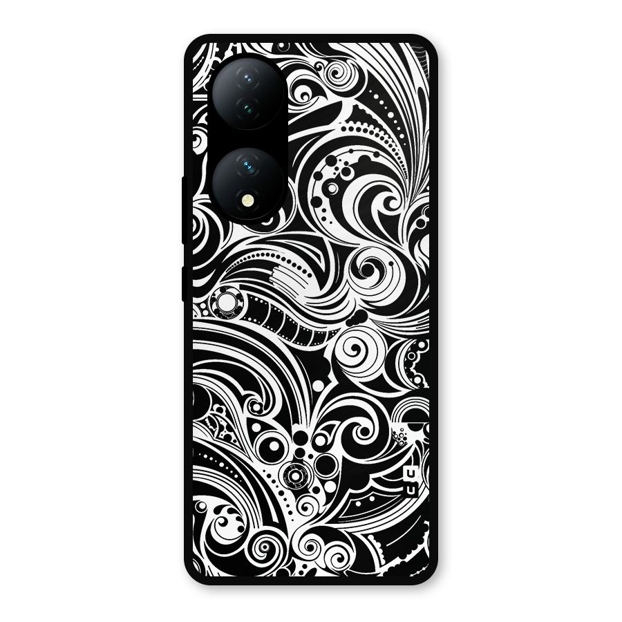 Maori Art Design Abstract Metal Back Case for Vivo Y100a