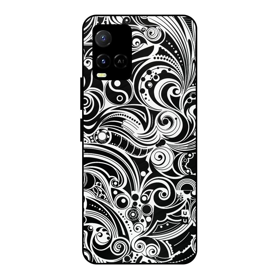 Maori Art Design Abstract Metal Back Case for Vivo Y21T