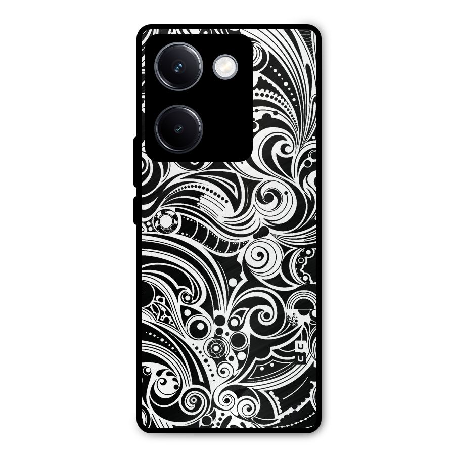 Maori Art Design Abstract Metal Back Case for Vivo Y300 Plus