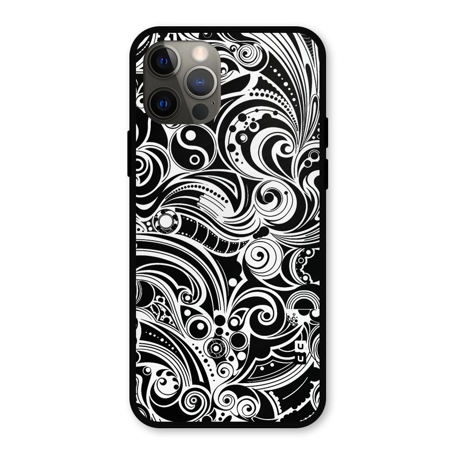 Maori Art Design Abstract Metal Back Case for iPhone 12 Pro