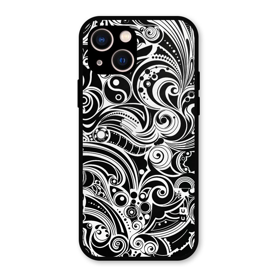 Maori Art Design Abstract Metal Back Case for iPhone 13