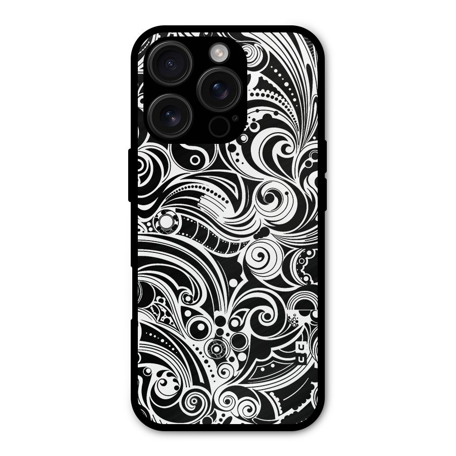 Maori Art Design Abstract Metal Back Case for iPhone 16 Pro