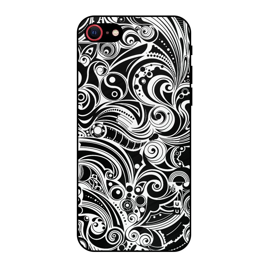 Maori Art Design Abstract Metal Back Case for iPhone 7