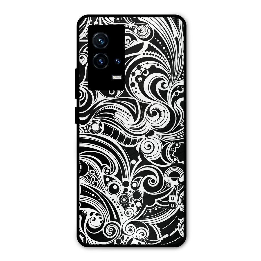 Maori Art Design Abstract Metal Back Case for iQOO 9 5G