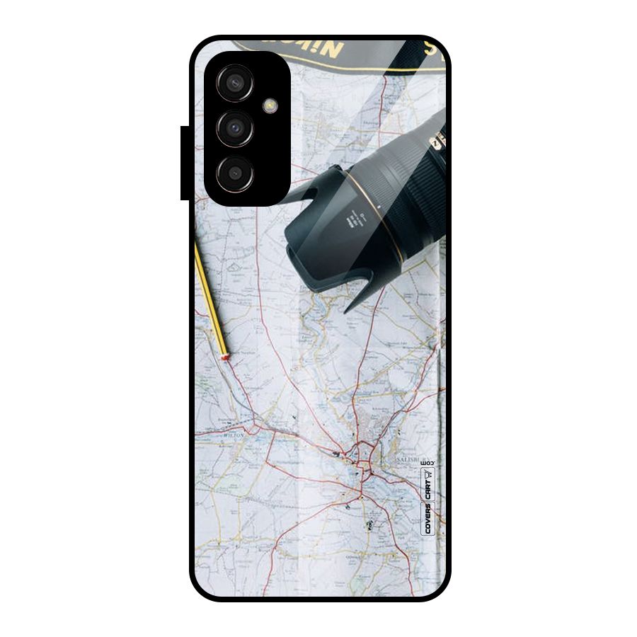Map And Camera Glass Back Case for Galaxy F13