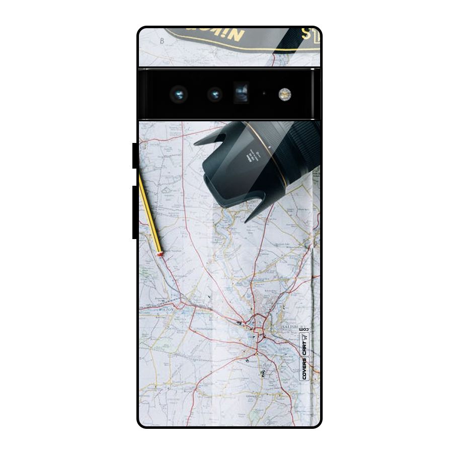Map And Camera Glass Back Case for Google Pixel 6 Pro