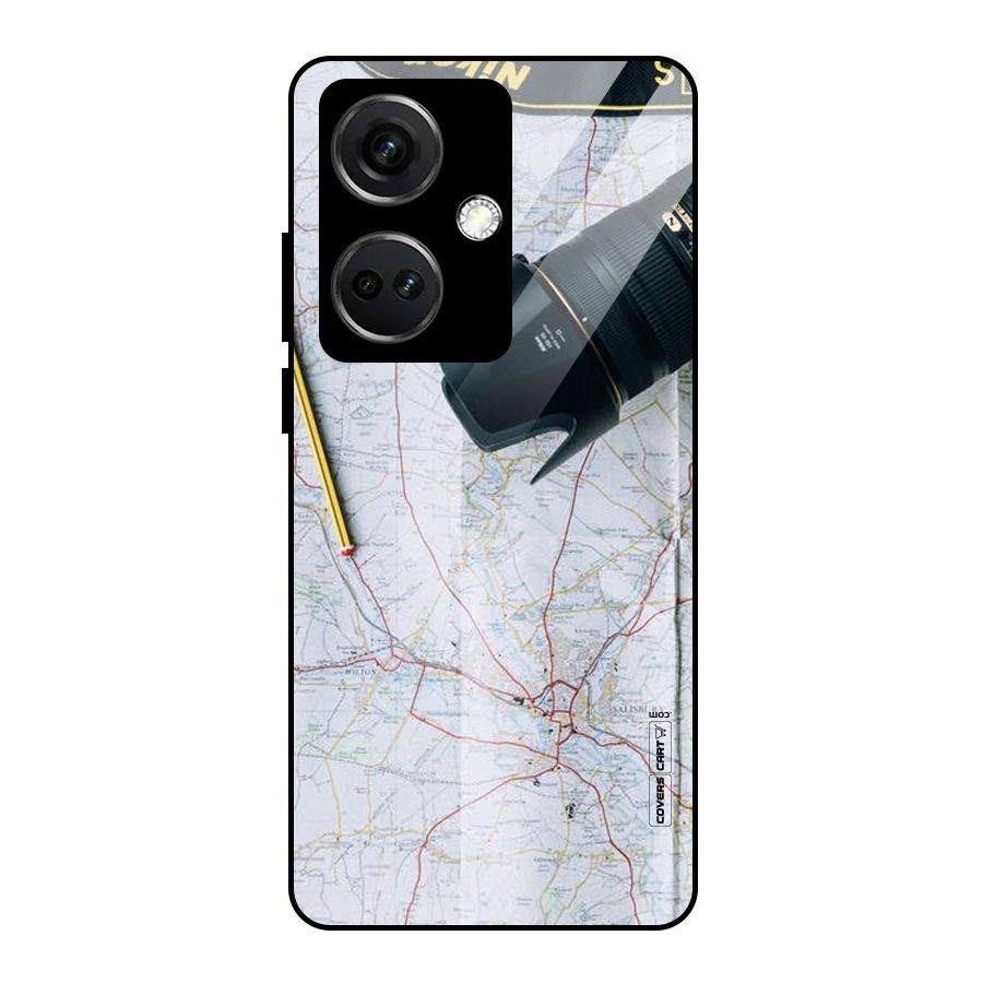 Map And Camera Glass Back Case for OnePlus Nord CE 3 5G