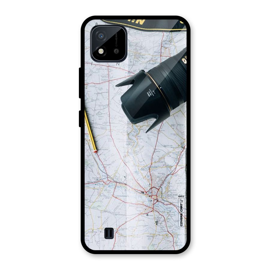 Map And Camera Glass Back Case for Realme C11 2021