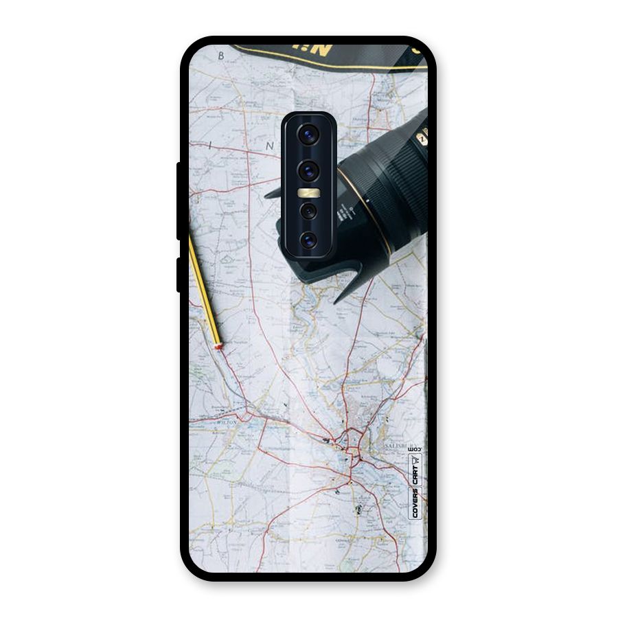 Map And Camera Glass Back Case for Vivo V17 Pro