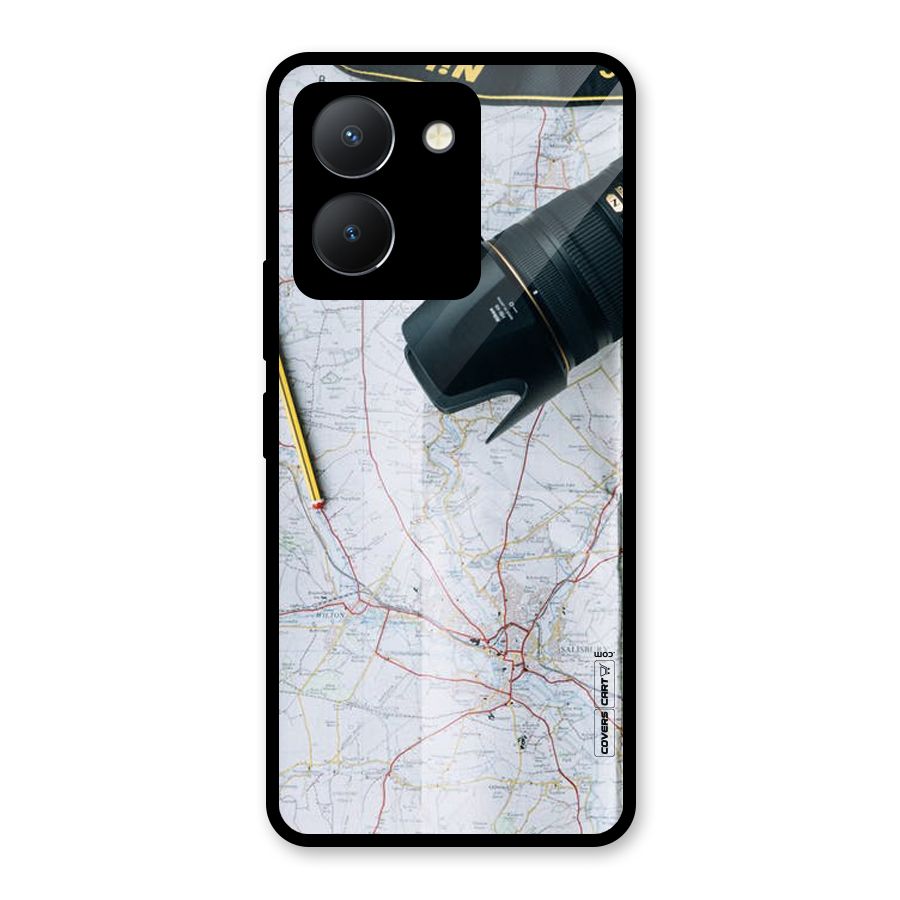 Map And Camera Glass Back Case for Vivo Y36
