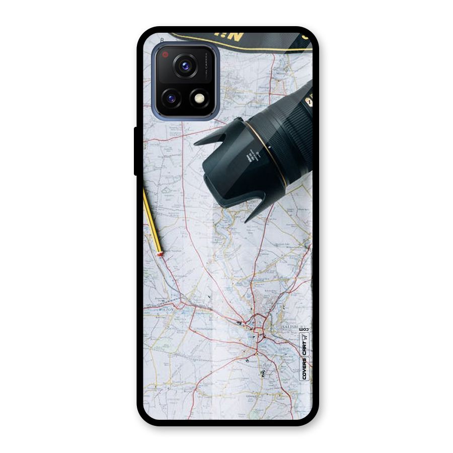 Map And Camera Glass Back Case for Vivo Y72 5G