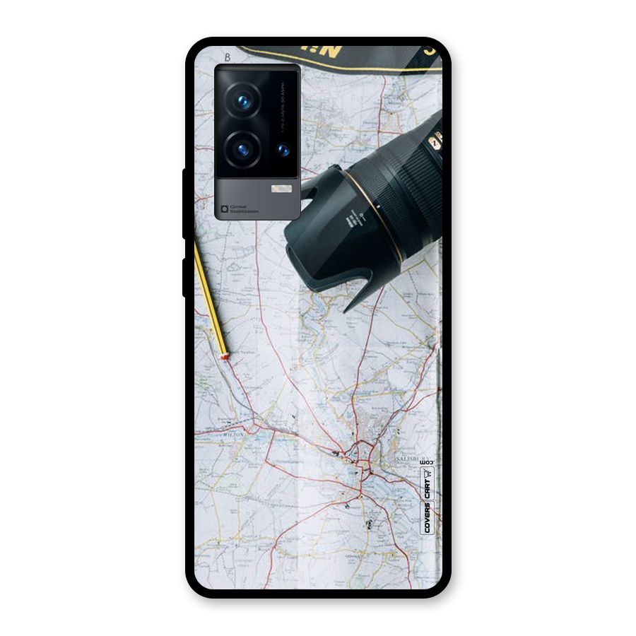 Map And Camera Glass Back Case for iQOO 9 5G