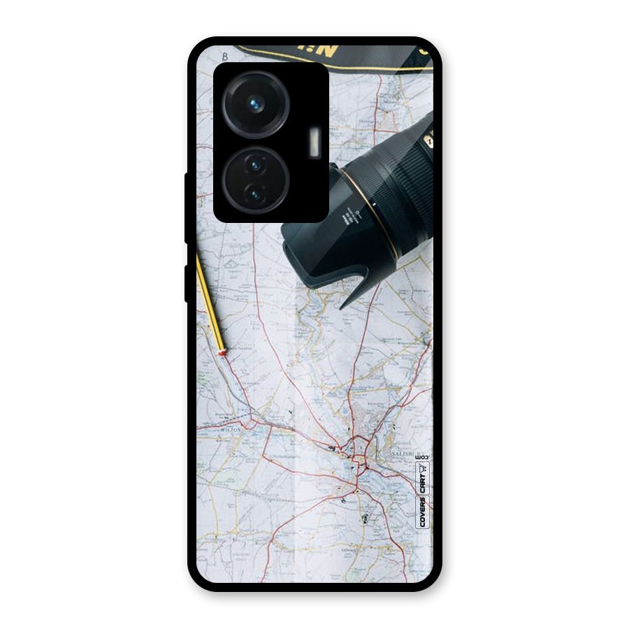 Map And Camera Glass Back Case for iQOO Z6 44W