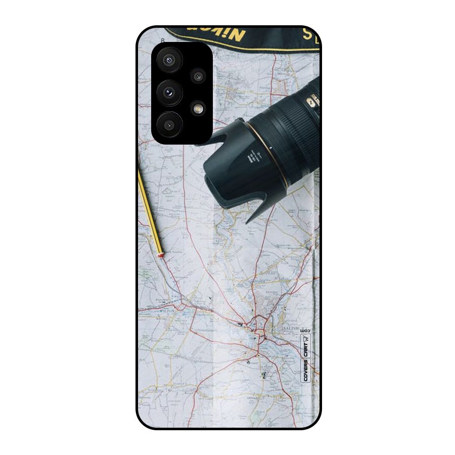 Map And Camera Metal Back Case for Galaxy A23