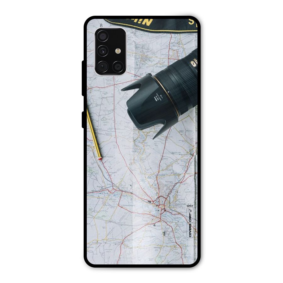 Map And Camera Metal Back Case for Galaxy A51