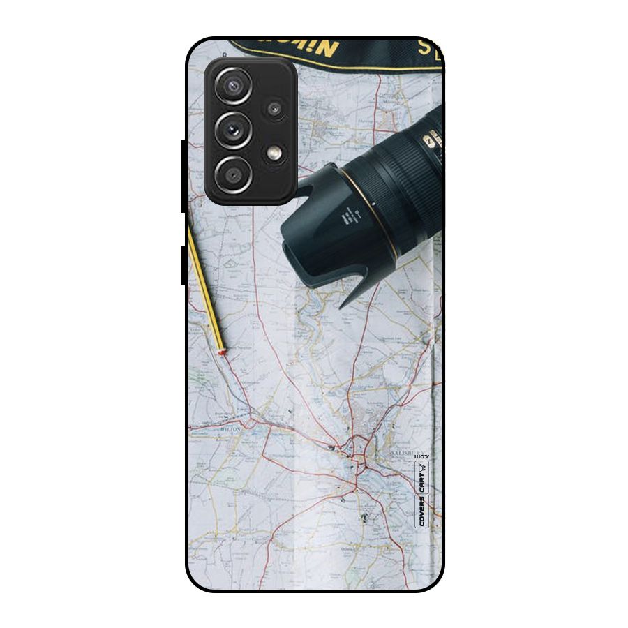 Map And Camera Metal Back Case for Galaxy A52s 5G