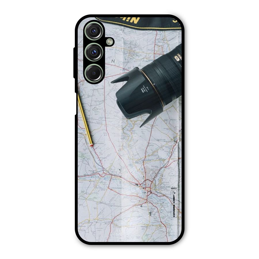 Map And Camera Metal Back Case for Galaxy F34