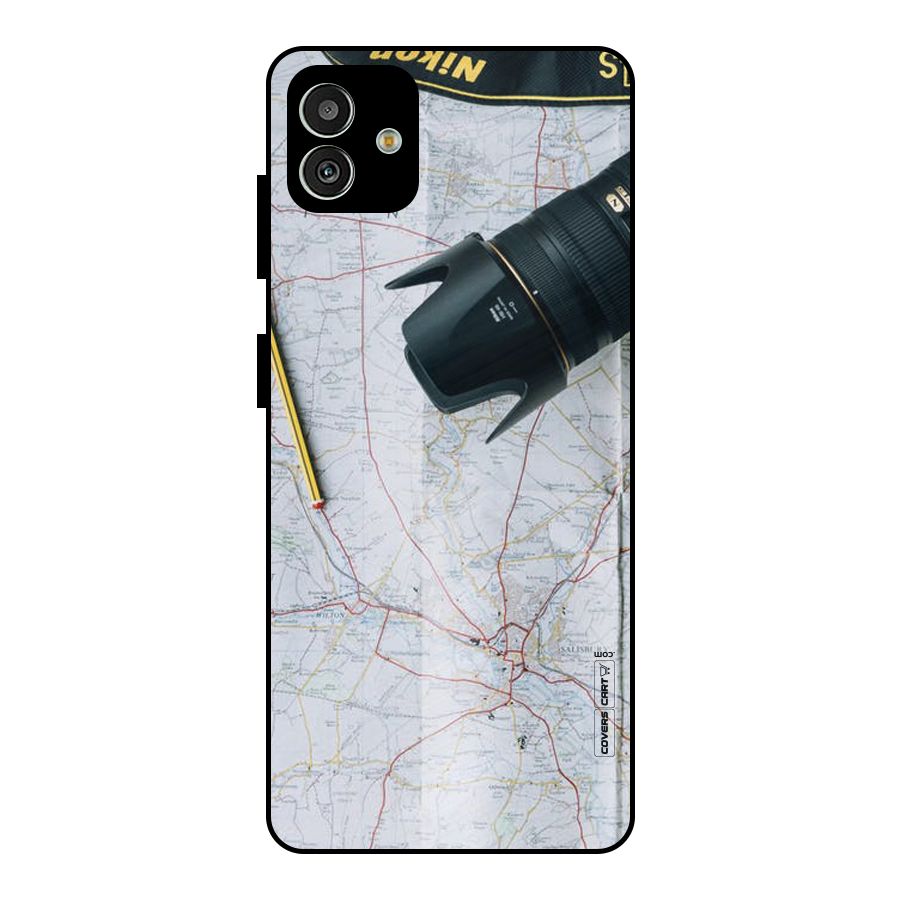 Map And Camera Metal Back Case for Galaxy M13 5G