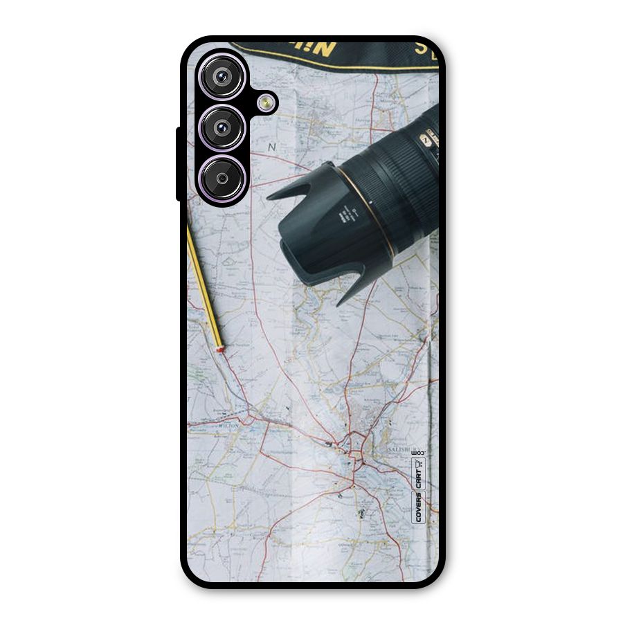 Map And Camera Metal Back Case for Galaxy M15