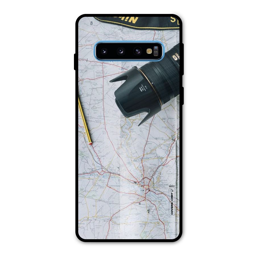Map And Camera Metal Back Case for Galaxy S10