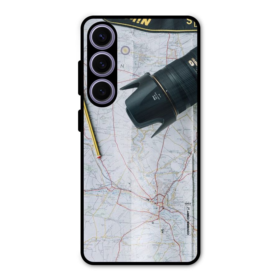 Map And Camera Metal Back Case for Galaxy S24