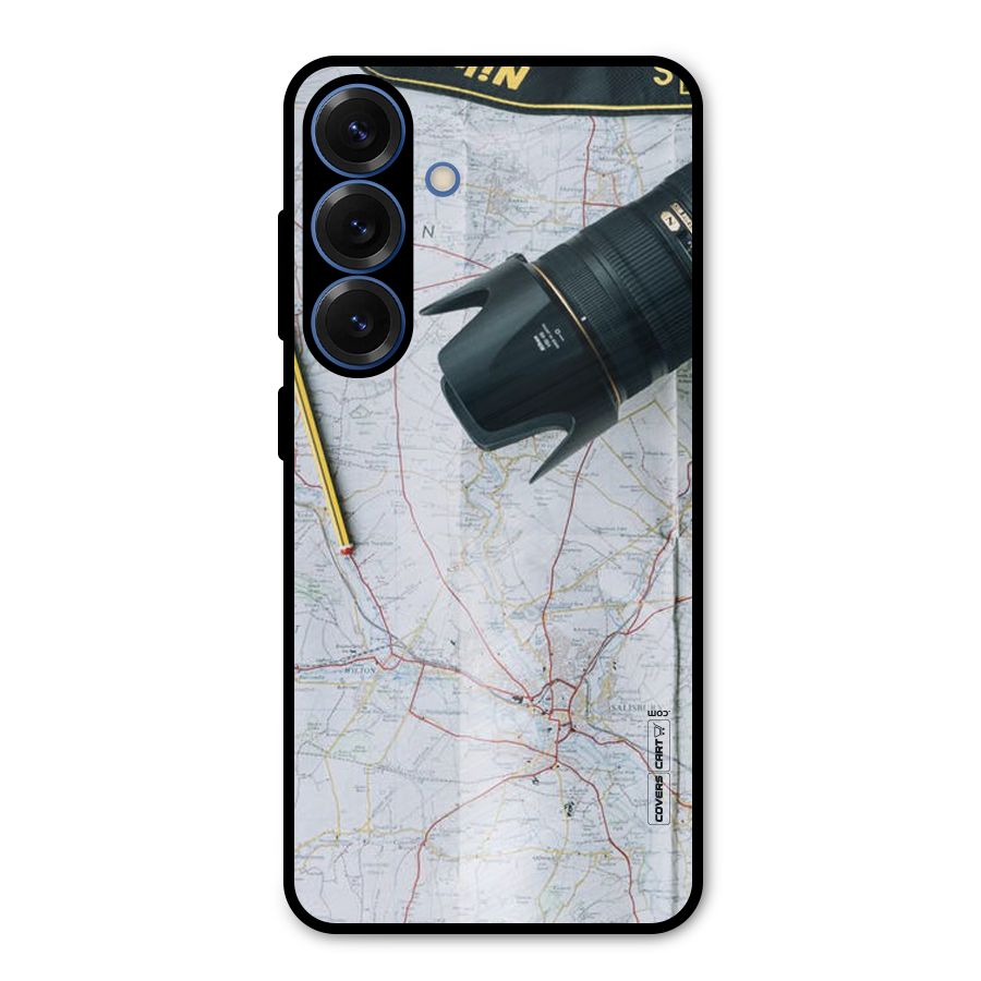 Map And Camera Metal Back Case for Galaxy S25
