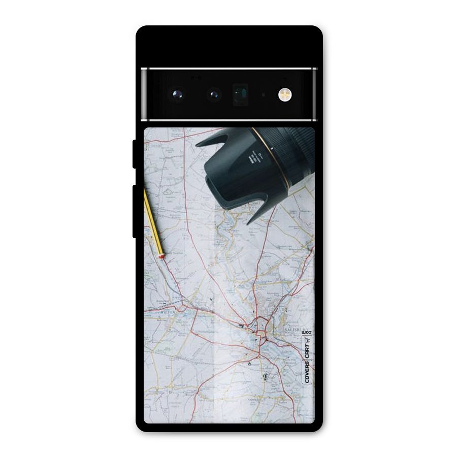 Map And Camera Metal Back Case for Google Pixel 6 Pro