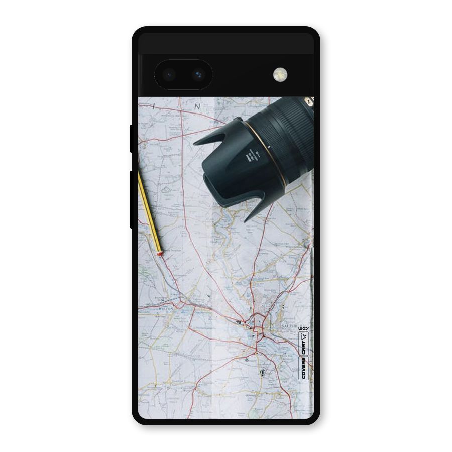 Map And Camera Metal Back Case for Google Pixel 6a