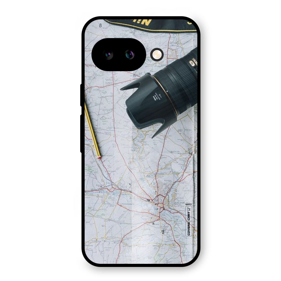 Map And Camera Metal Back Case for Google Pixel 9a
