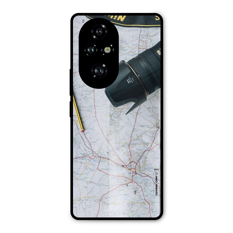 Map And Camera Metal Back Case for Honor 200 Pro