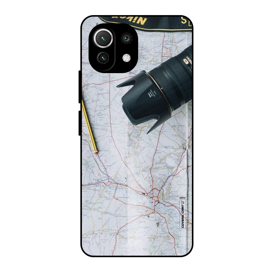 Map And Camera Metal Back Case for Mi 11 Lite NE 5G
