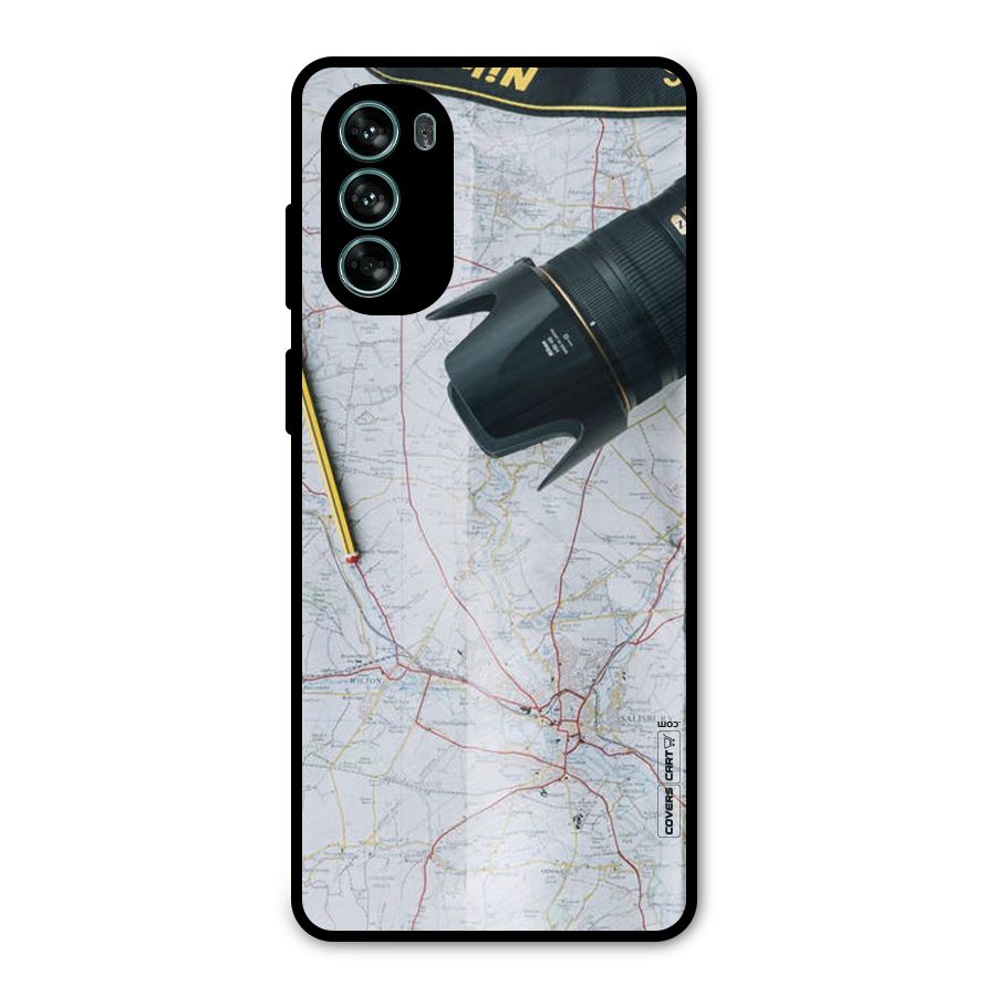 Map And Camera Metal Back Case for Moto G62