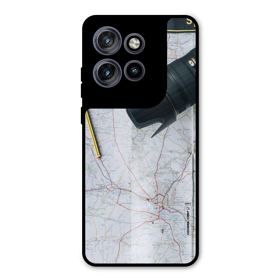 Map And Camera Metal Back Case for Motorola Edge 50 Neo