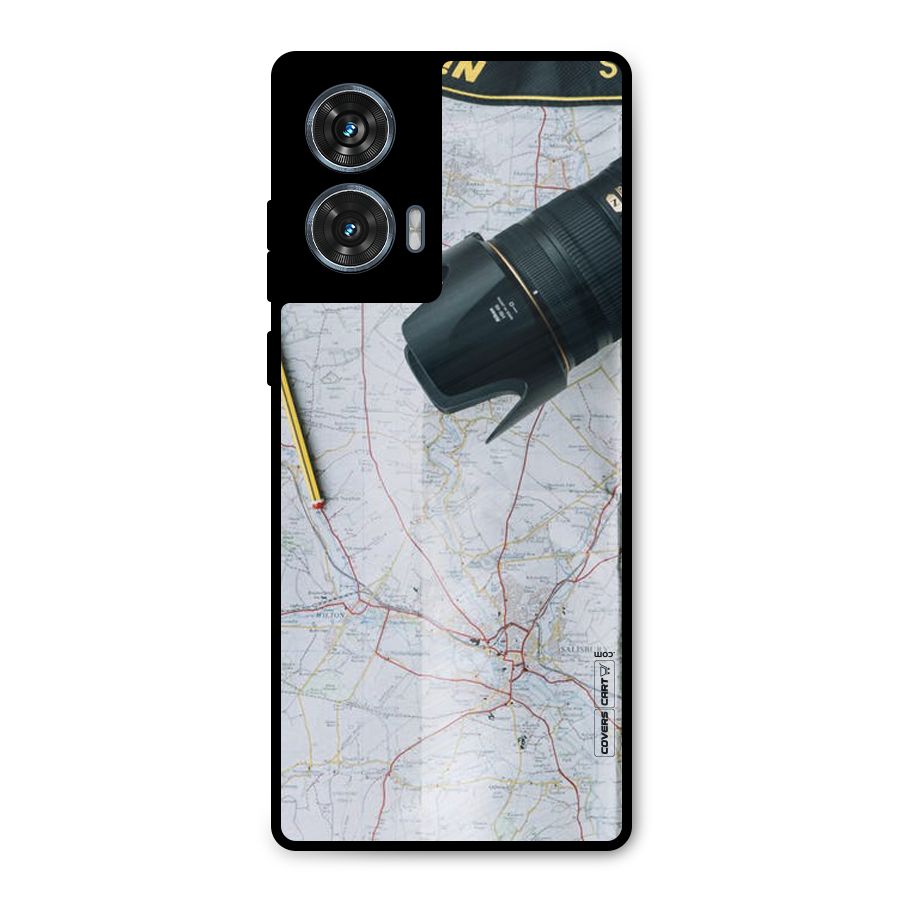 Map And Camera Metal Back Case for Motorola G96