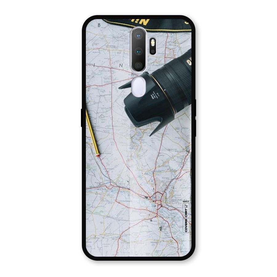 Map And Camera Metal Back Case for Oppo A9 (2020)
