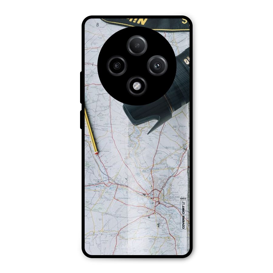 Map And Camera Metal Back Case for Oppo F27 Pro Plus