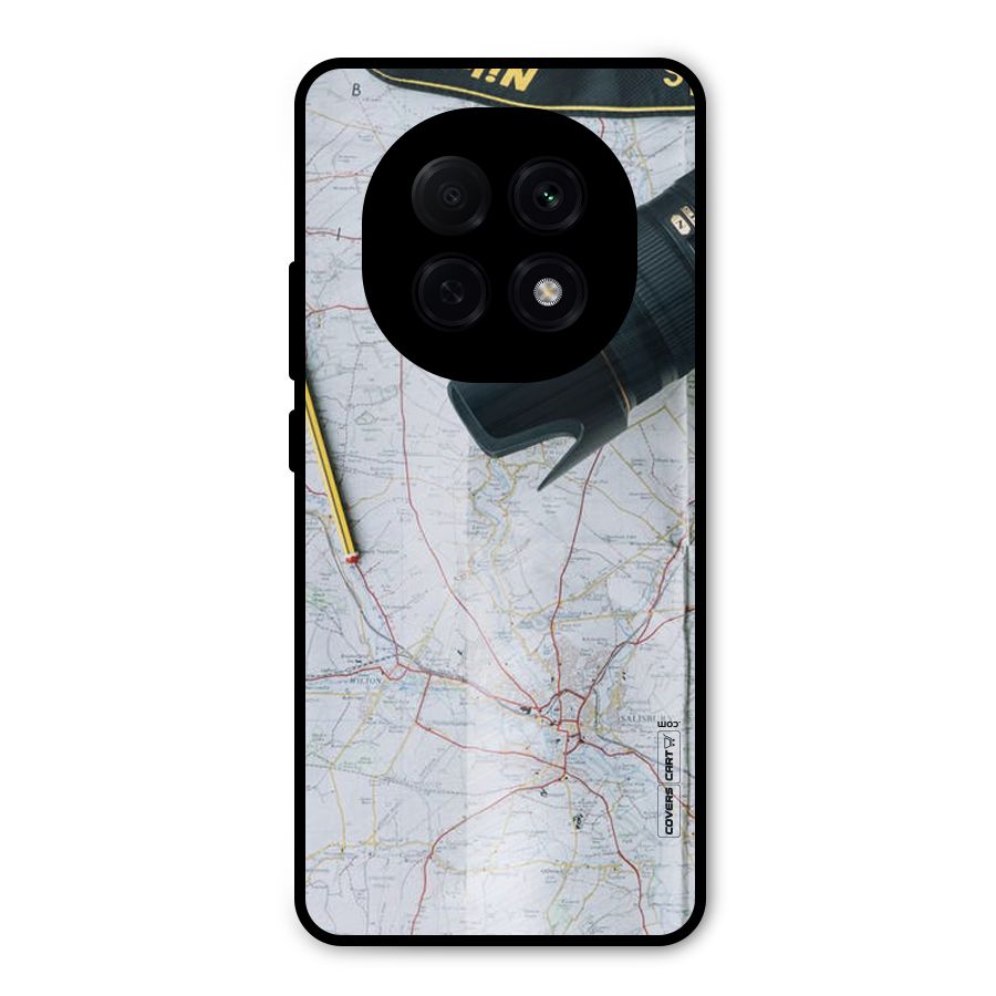 Map And Camera Metal Back Case for Oppo F29 Pro