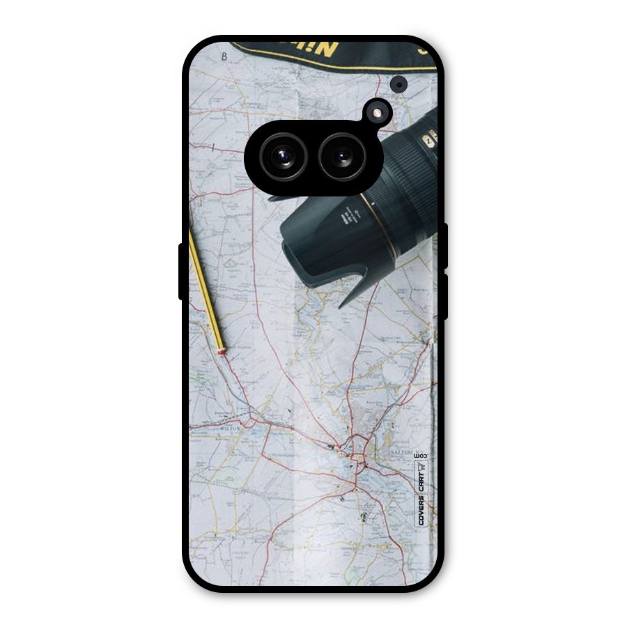 Map And Camera Metal Back Case for Nothing Phone 2a