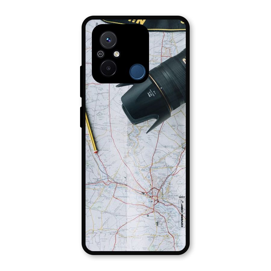 Map And Camera Metal Back Case for Poco C55