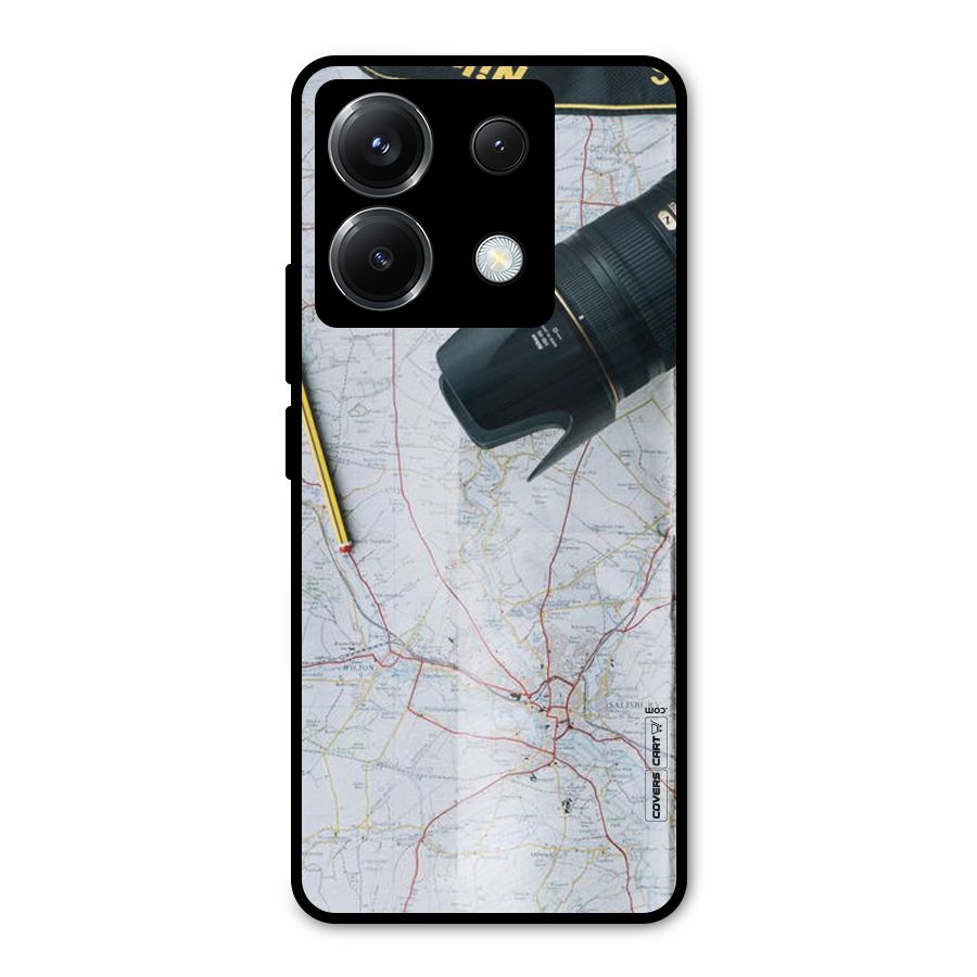 Map And Camera Metal Back Case for Poco X6
