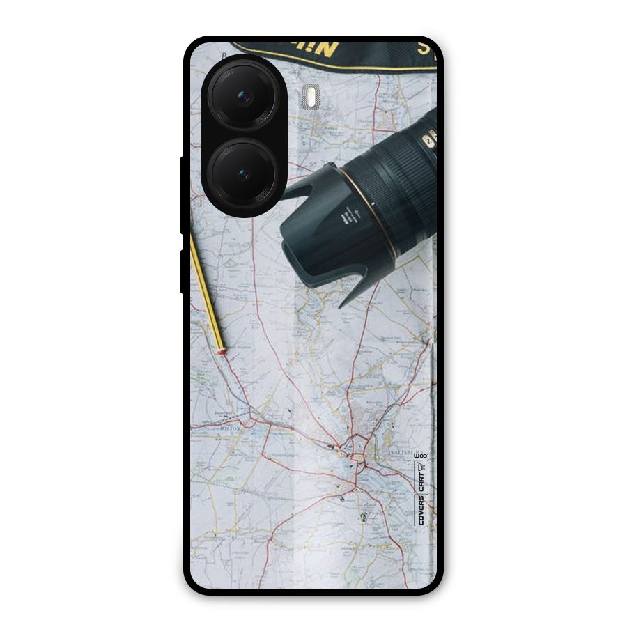 Map And Camera Metal Back Case for Poco X7 Pro