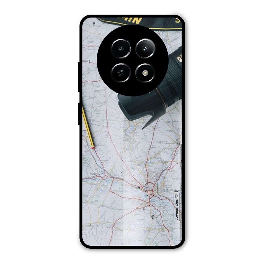 Map And Camera Metal Back Case for Realme Narzo 70x 5G