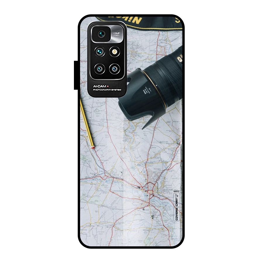 Map And Camera Metal Back Case for Redmi 10 Prime