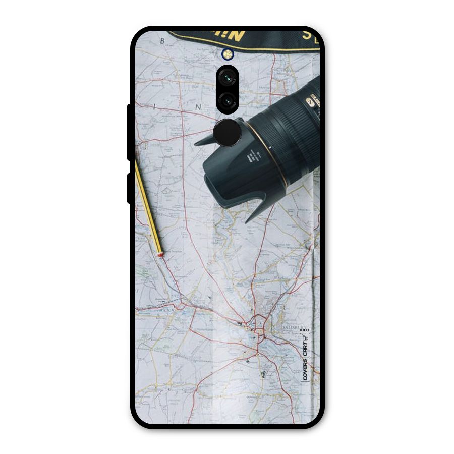 Map And Camera Metal Back Case for Redmi 8