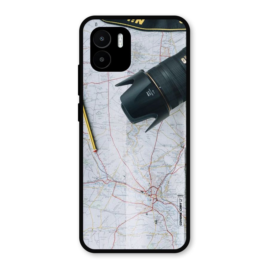 Map And Camera Metal Back Case for Redmi A2