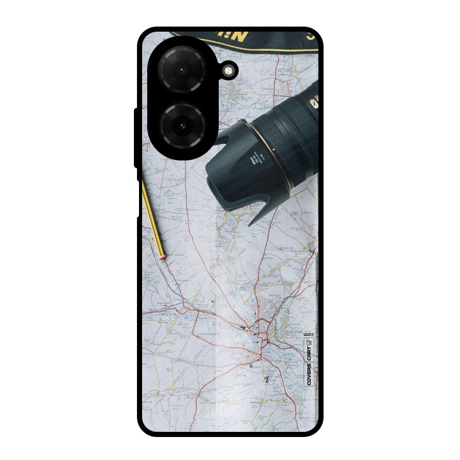 Map And Camera Metal Back Case for Redmi A5 4G