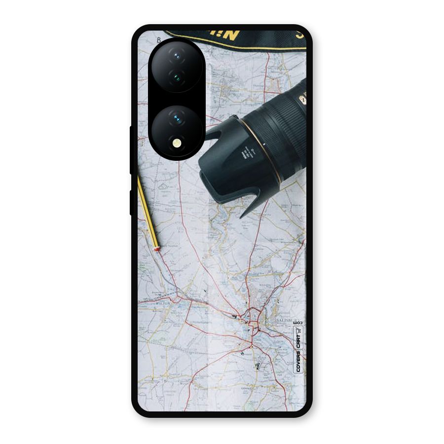Map And Camera Metal Back Case for Vivo T2