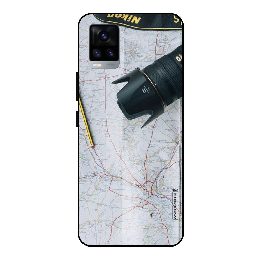 Map And Camera Metal Back Case for Vivo V20 2021