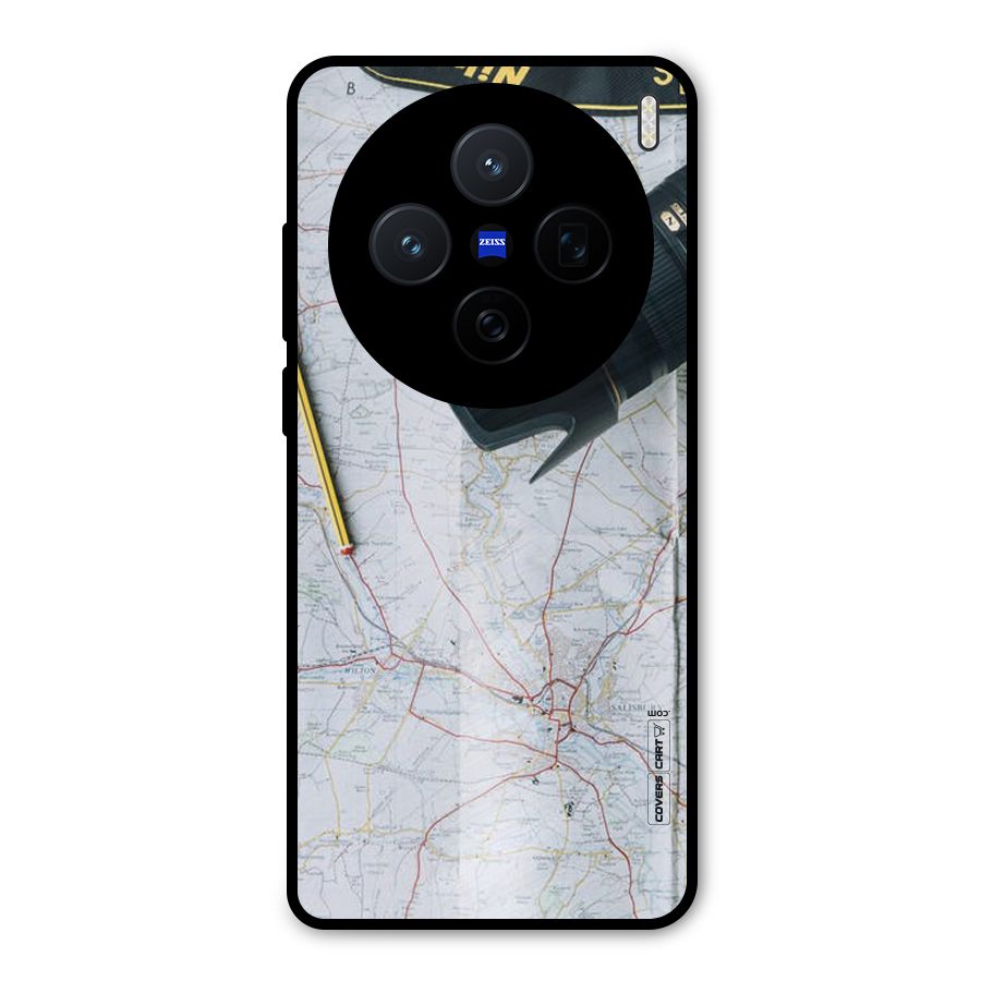Map And Camera Metal Back Case for Vivo X200