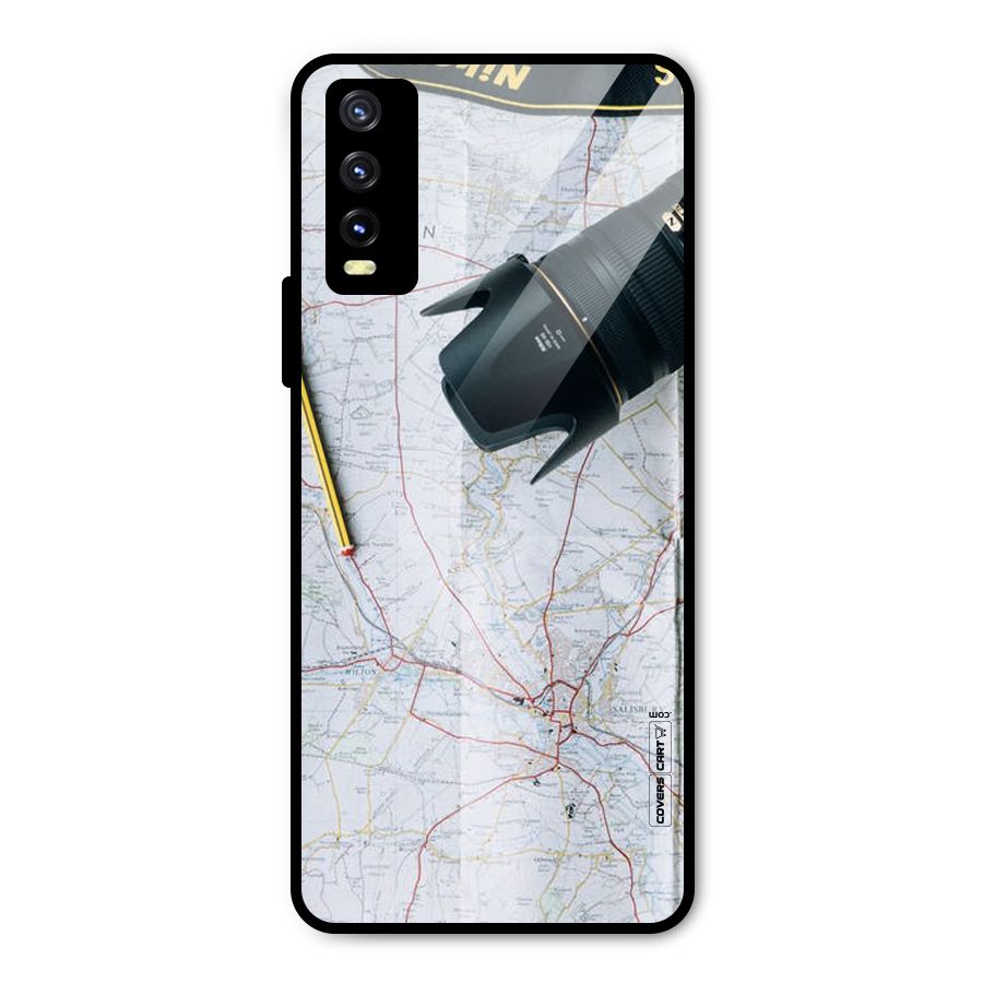 Map And Camera Metal Back Case for Vivo Y20g
